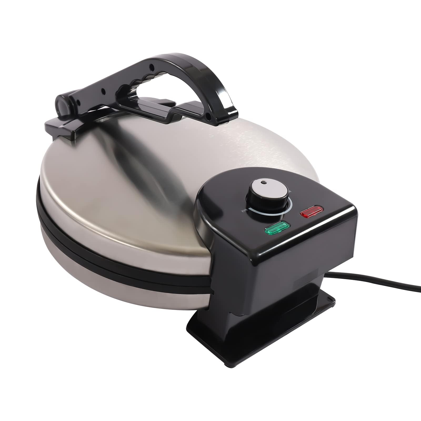 Roti Maker, 1800 W Acero Inoxidable Chapati Tortilla Maker Tortilla Prensa Antiadherente Chapati Tortilla Calefacción Doble Cara Crepes