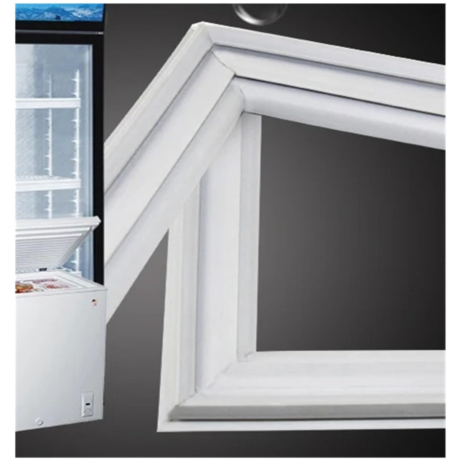 HIZON Kit de Juntas for Puerta de frigorífico de 1 a 11 m - Junta de Goma Impermeable | 2m