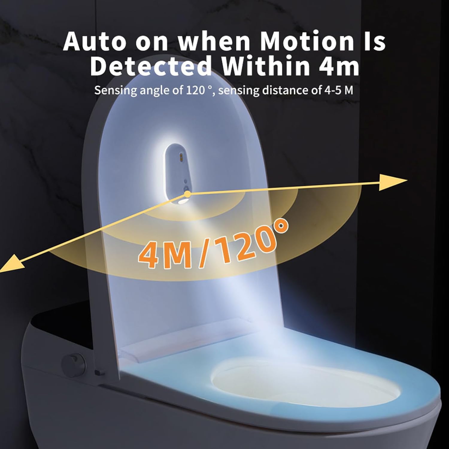 2026 New Self Cleaning UV Toilet Sanitizer Light & 6 Colors Night Light, Motion-Activated, Rechargeable, Adhesive-Mounted for Shared Bathrooms, for Elderly & Pet