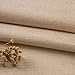 TinaKim Canvas Upholstery Fabric, Faux Linen Type Cloth Material,for Couch Chair Seat Repair (Beige 3, 2 Yard (57x 72 inch))