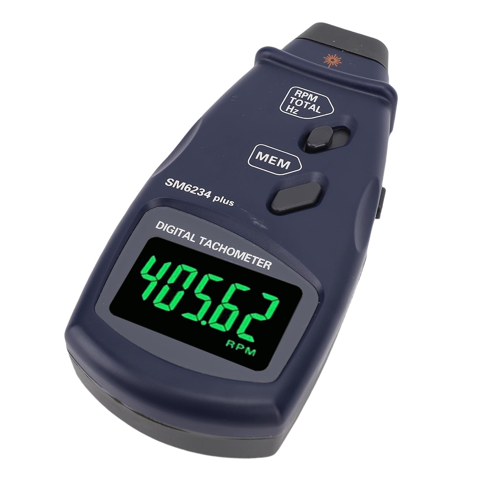Tacómetro Digital, Tacómetro de Motor Pequeño Dos en de bajo Error Preciso, Medidor de Velocidad de RPM con Pantalla LCD Retroiluminada Grande para Motor Pequeño, Alambres, Cables, Cuerdas