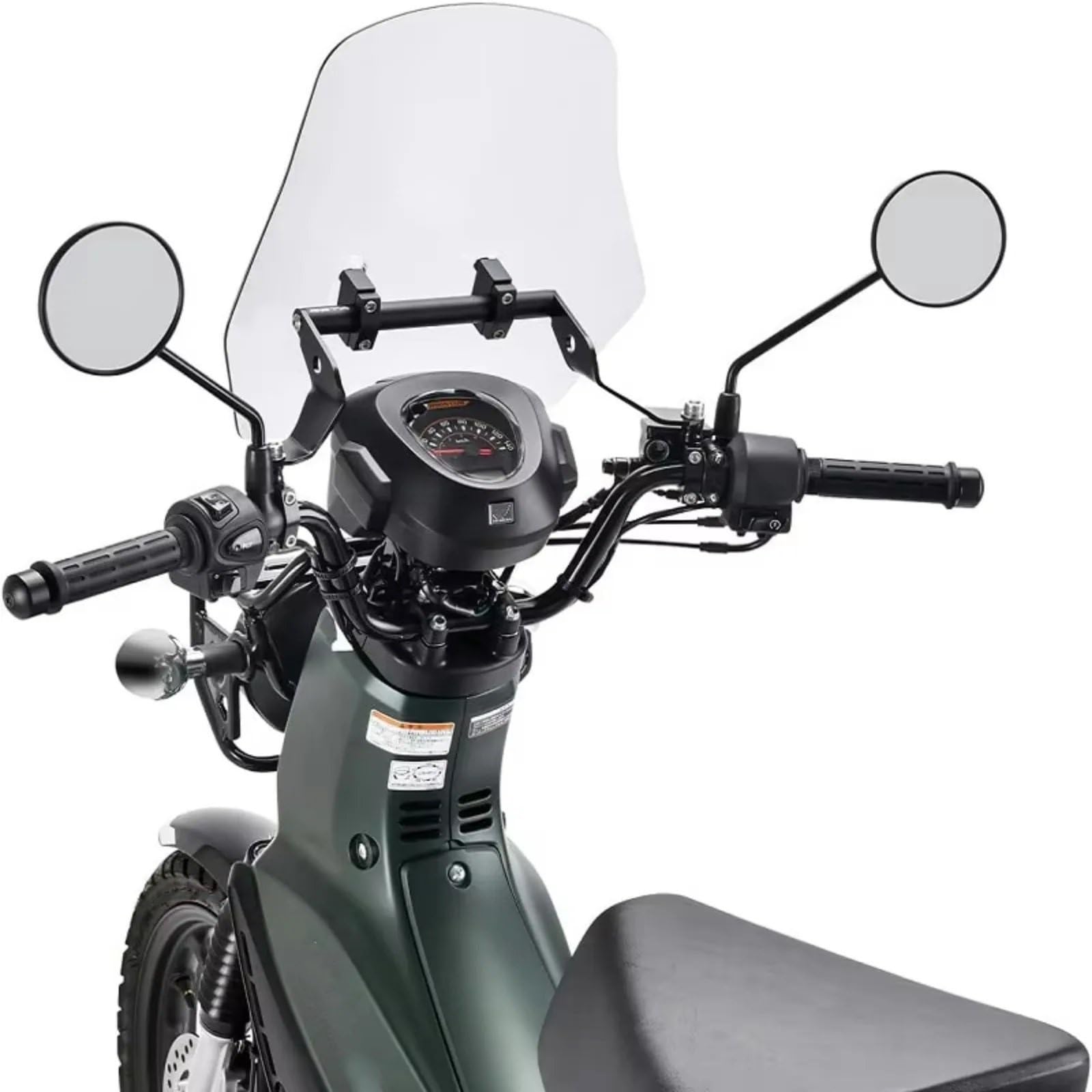 Przednia szyba motocyklowa Pasuje do przedniej szyby motocyklowej Honda CT125, aluminiowej szyby przedniej, osłony ekranu(Light smoke)