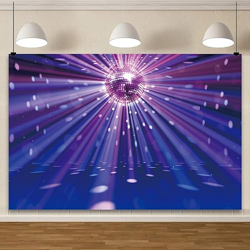 Miniatura 3 de Discos Ballroom Nightclub Bar Telón de fondo de 5 x 3 pies KTV Karaoke Rock Neon Music Fotografía de fondo 80's 90's 's 90's Let's Party