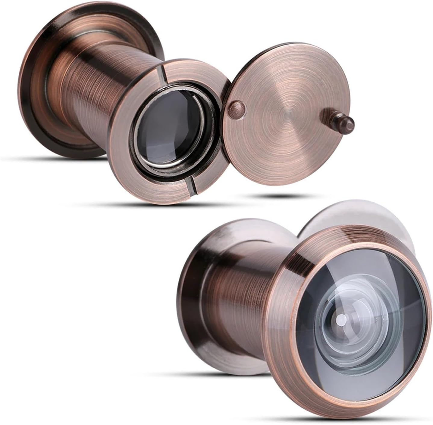 Peep Holes for Door 6pcs ZK20 Home Security Optical Glass 220 Degree Wide Angle Door Scope Viewer