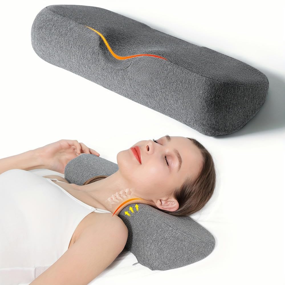 ZBDZSW 1 Stück Nacken- und Nackenkissen zum Schlafen, Memory-Schaumkissen für harte Entspannung, Entspannungsstützkissen, Bettkissen