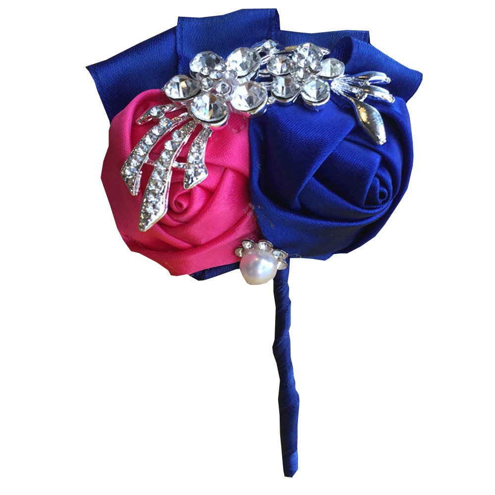 Jackcsale Bridegroom Groom Boutonniere Men's Boutonniere Groom Boutineer with Pin for Wedding, Prom, Homecoming 1 Piece