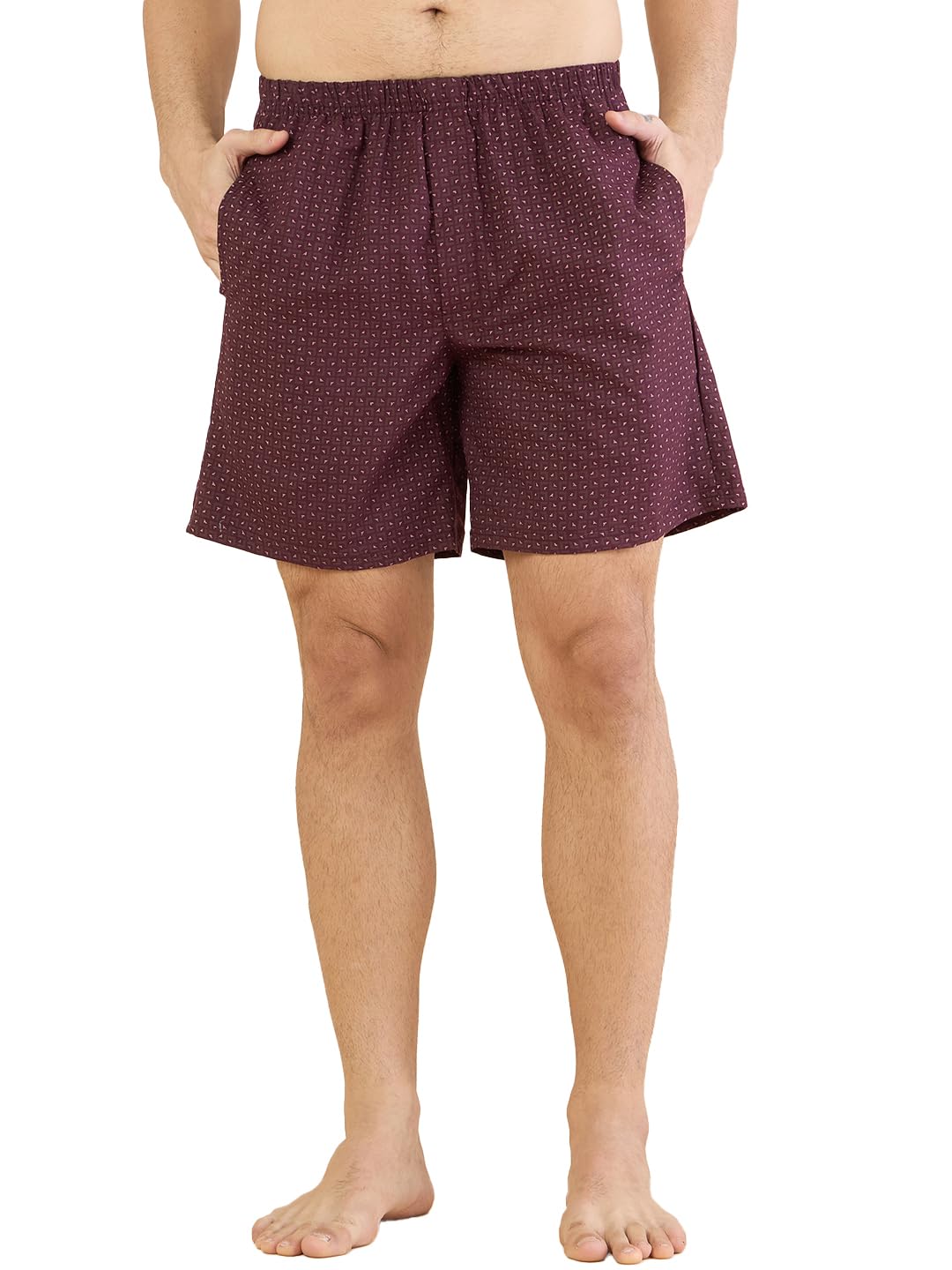 bearbrother Men Regular Fit Maroon Printed Boxer-picture-10