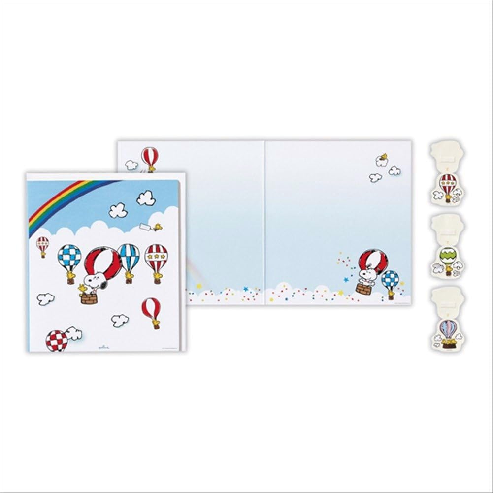 Amazon 日本ホールマーク スヌーピー 色紙 2つ折り 気球 文房具 オフィス用品 文房具 オフィス用品