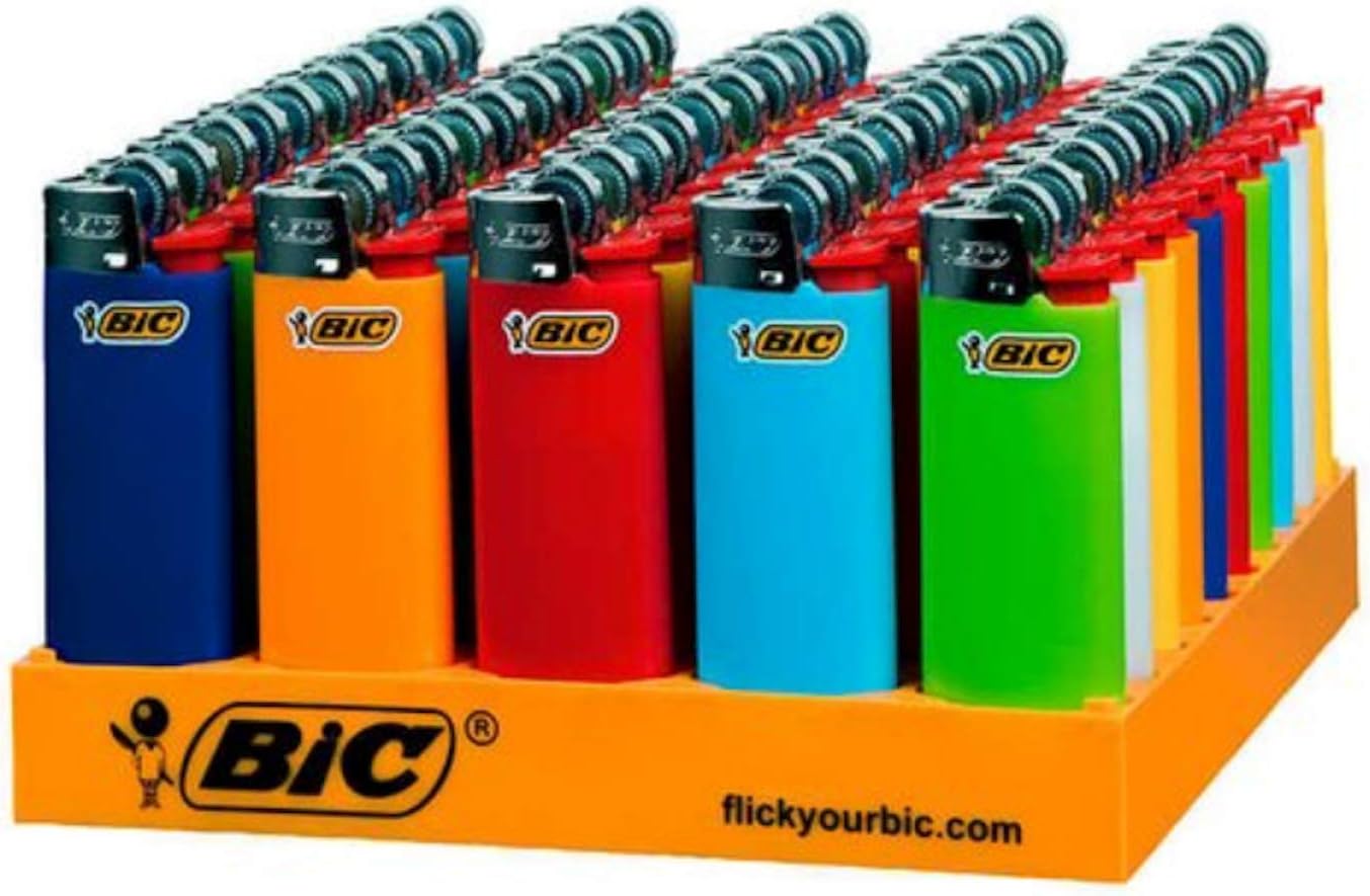 BIC Mini Lighters Assorted Colors 50 Pack Health