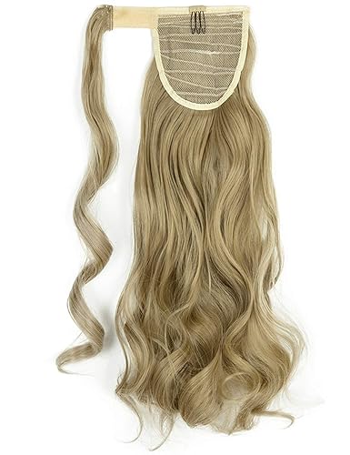 Miniatura 4 de Broche con cola de caballo sintética para extensión de cabello, cola de caballo mágica de una pieza para pegar, cabello largo, ondulado o rizado