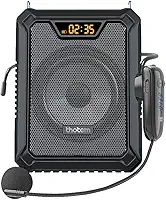 Amplificador Profissional Portátil de Voz THOTEM A20, 25W de potência e acompanhado de 2 Microfones – O Kit do Professor