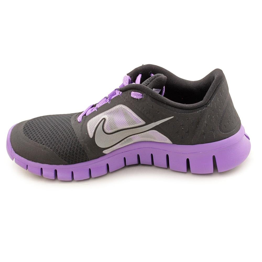 Nike Free Run 3 Big Kids' Running Shoes Black/Reflect Silver-Iris 512098-002