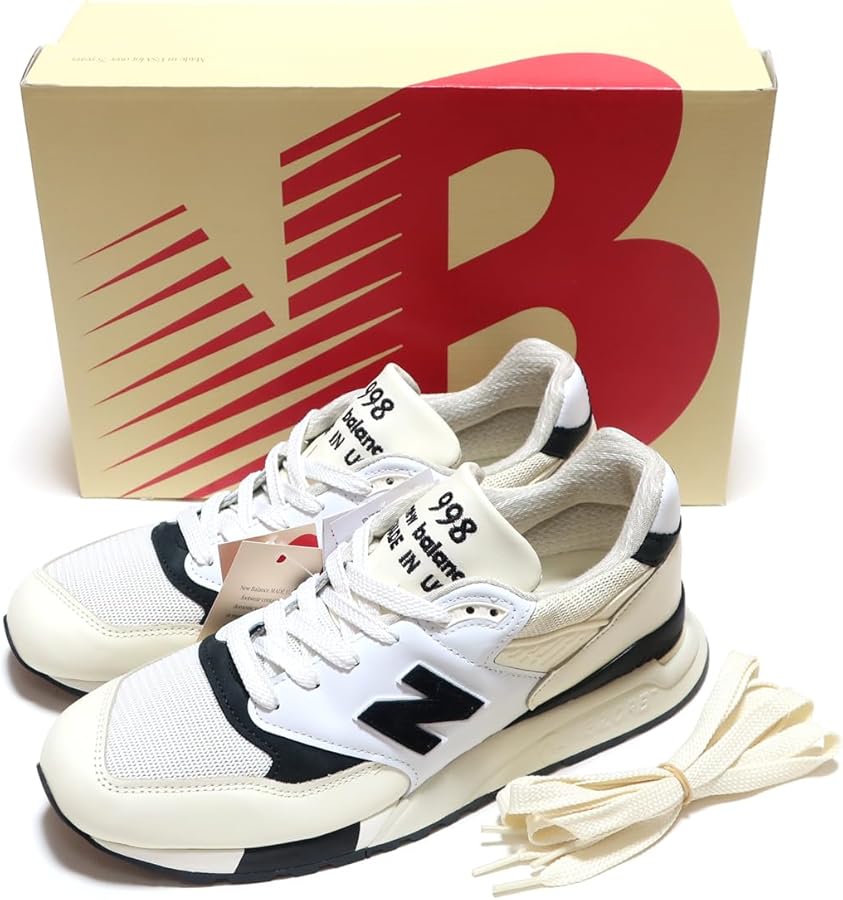 Amazon.co.jp: [ニューバランス] 998 TI U998 U998TI WHITE BLACK MADE