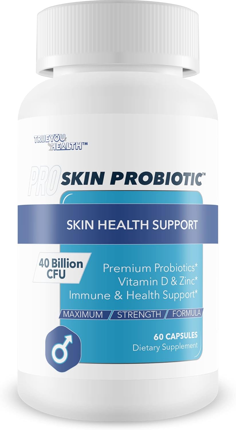 Pro Skin Probiotic – Skin Health Supporting Probiotic with Immune Support – Promote Healthy Skin Microbiome from Inside Out – Health Starts in the Gut – Support Reduced Breakouts, Redness, & Puffiness Pro Skin Probiotic – Skin Health Supporting Probiotic with Immune Support – Promote Healthy Skin Microbiome from Inside Out – Health Starts in the Gut – Support Reduced Breakouts, Redness, & Puffiness