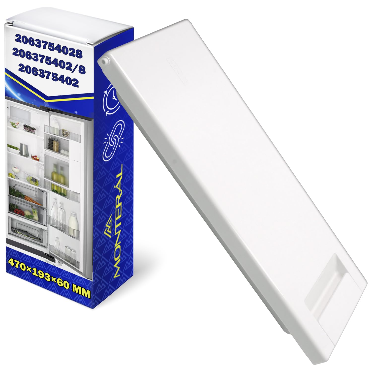 Gefrierschrank Klappe 470x193x60 mm für AEG Electrolux MONTERAL