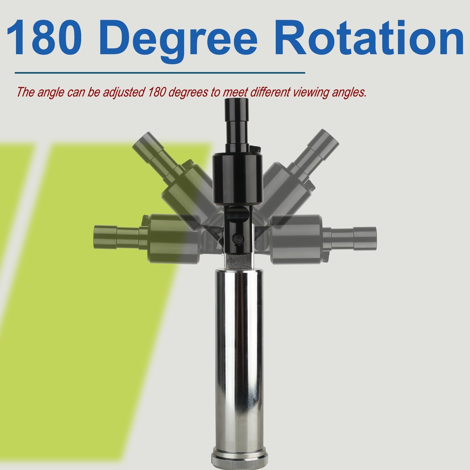 Stereoscopic Microscope Bracket 180 Degree Adjustable Angle 32mm Diameter Microscope Boom