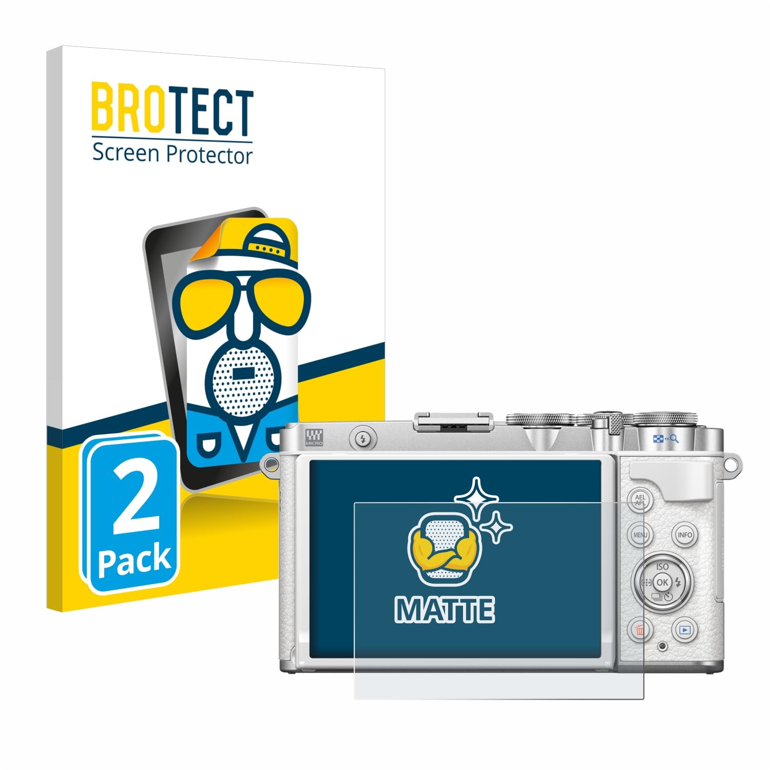 2x Anti-Reflets Protection Ecran Pour Olympus Stylus 1s Film