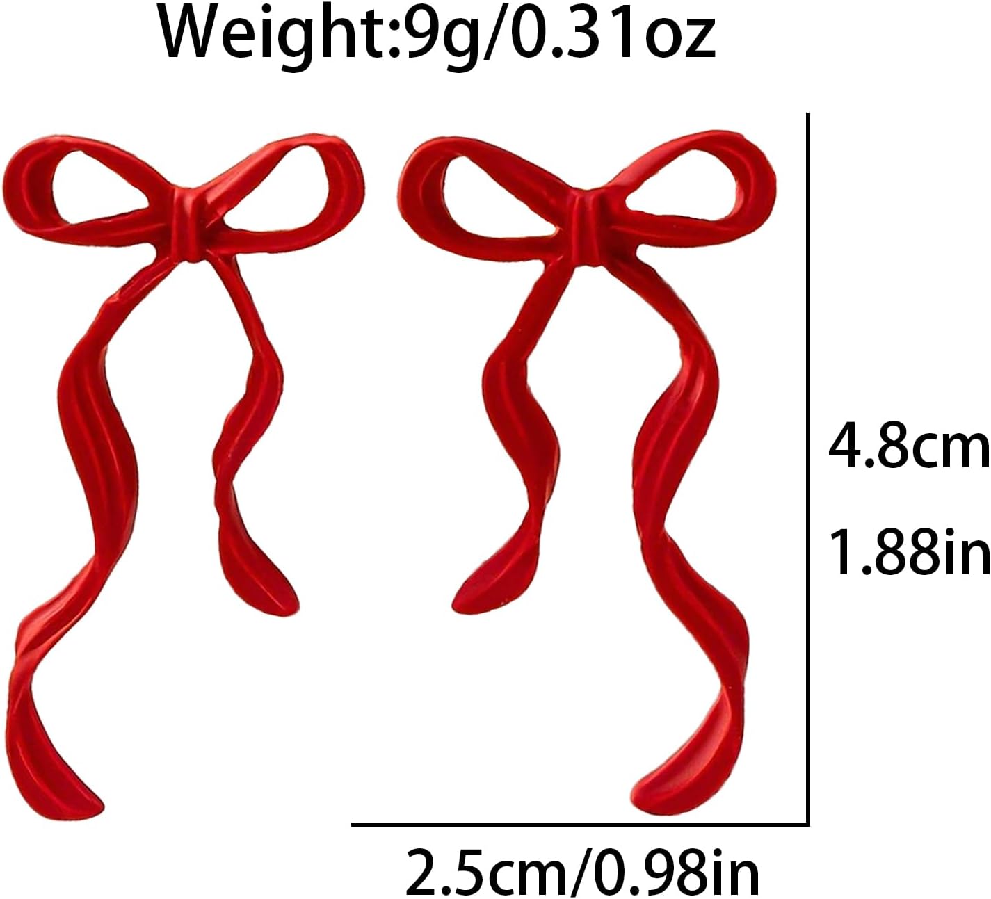 Christmas Bow Earrings Red Bow Earrings for Women New Years Bowknot Stud Christmas Holiday Festival Jewelry Gifts - Image 7