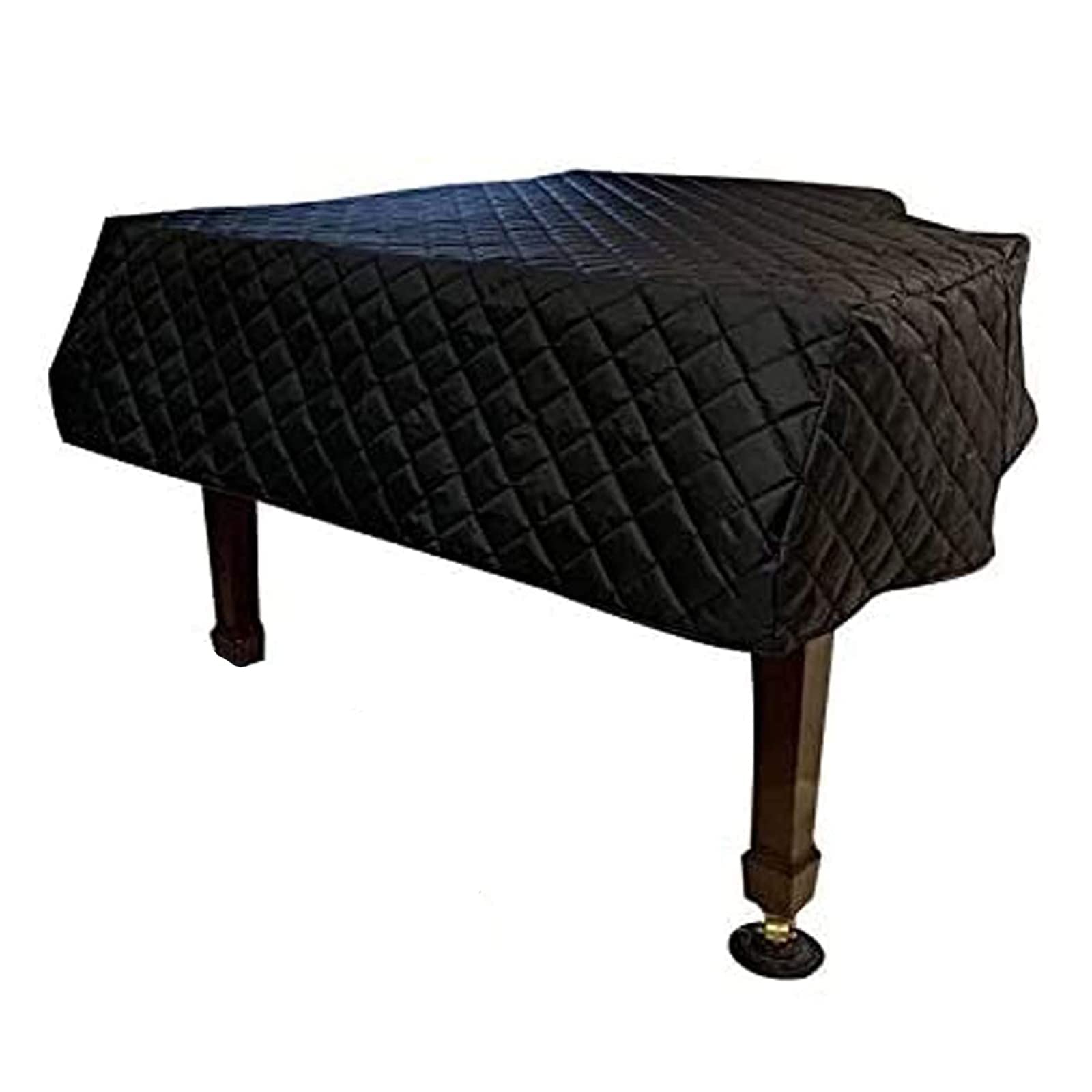 Klavierabdeckung, Flügelabdeckung, Die Karierte Flügelabdeckung Ist Feuchtigkeitsbeständig Und Wasserdicht, Nylon Mit Seitlichen Schlitzen, Staubdichte Klavierabdeckung/Black/200Cm