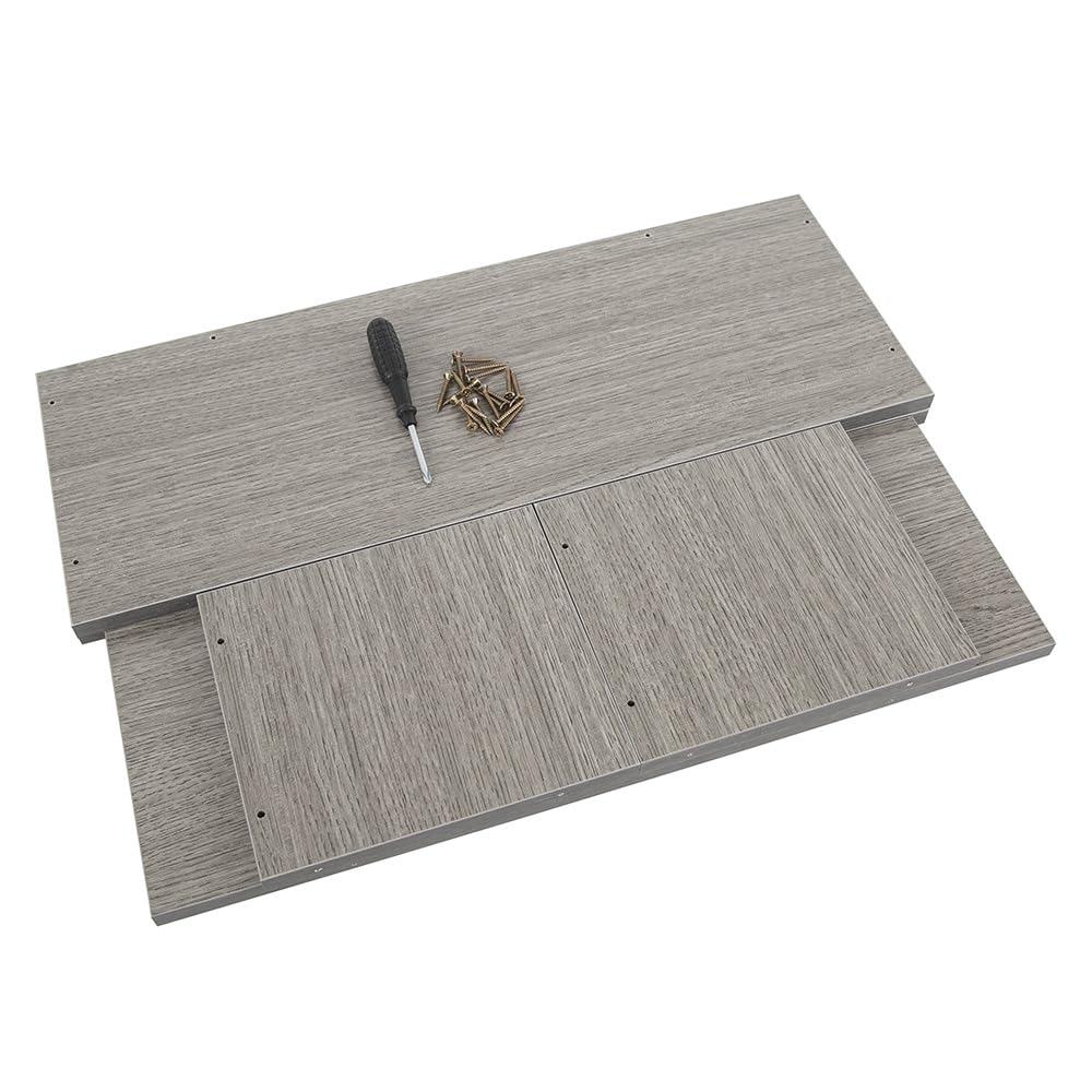 Drewniany uchwyt do przechowywania płyt CD, organizer na nośniki do ekspozycji na półkę, mieści 40 płyt CD, rustykalny wystrój domu lub biura, 17,27 x 45,97 x 17,78 cm, bez drzwi