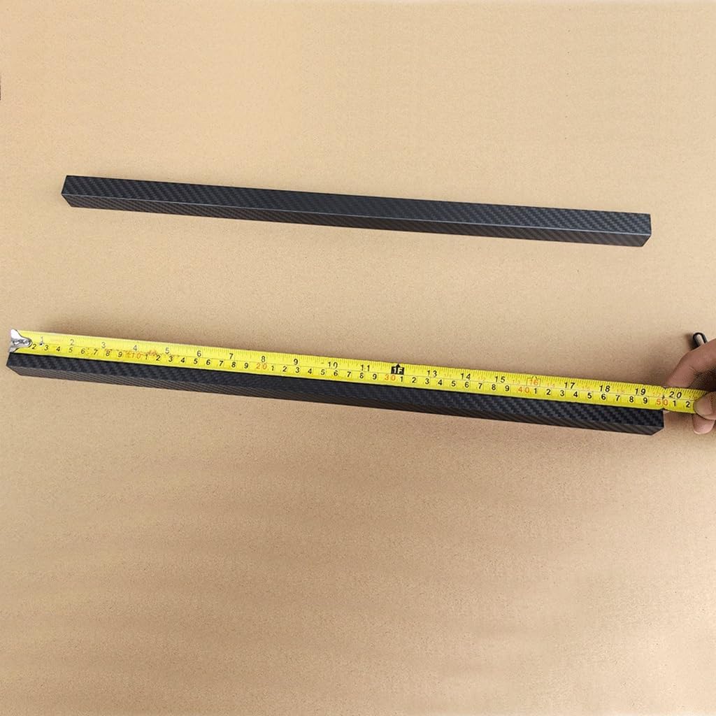 1pcs 3K full carbon fiber square tube high strength length 500mm Glossy Surface, for medical equipment Hollow pipe(25x25x23x500mm)