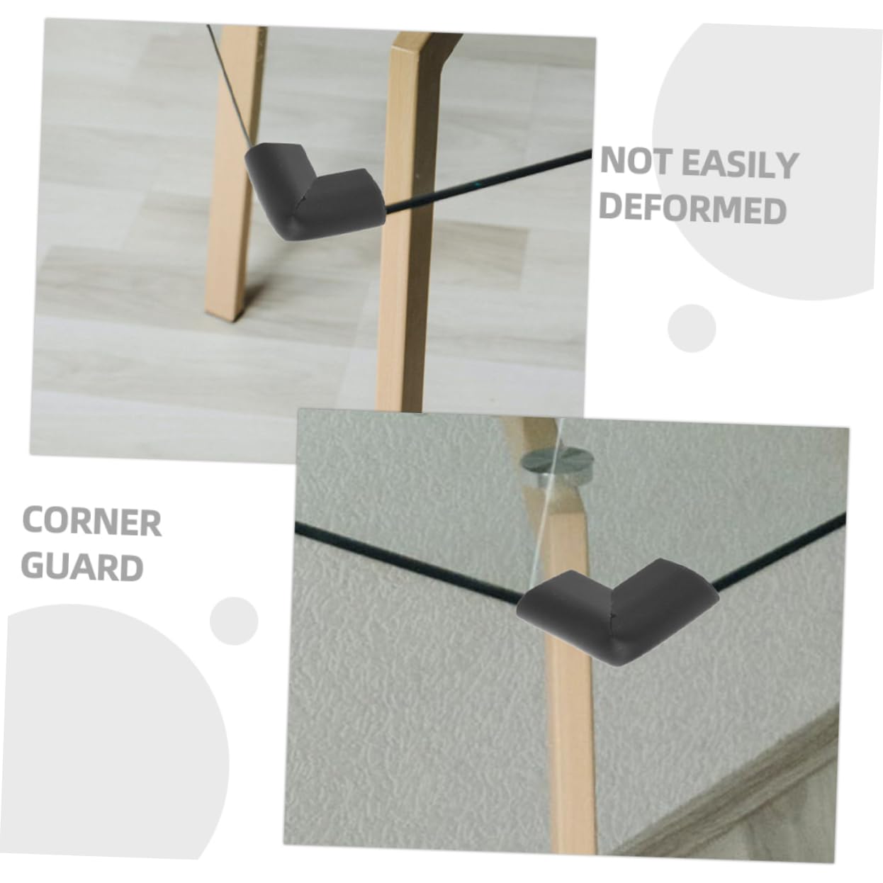 MUCKLILY Corner Protectors 20 Pcs Table Bumpers Adhesive Corner Guards Furniture Protection