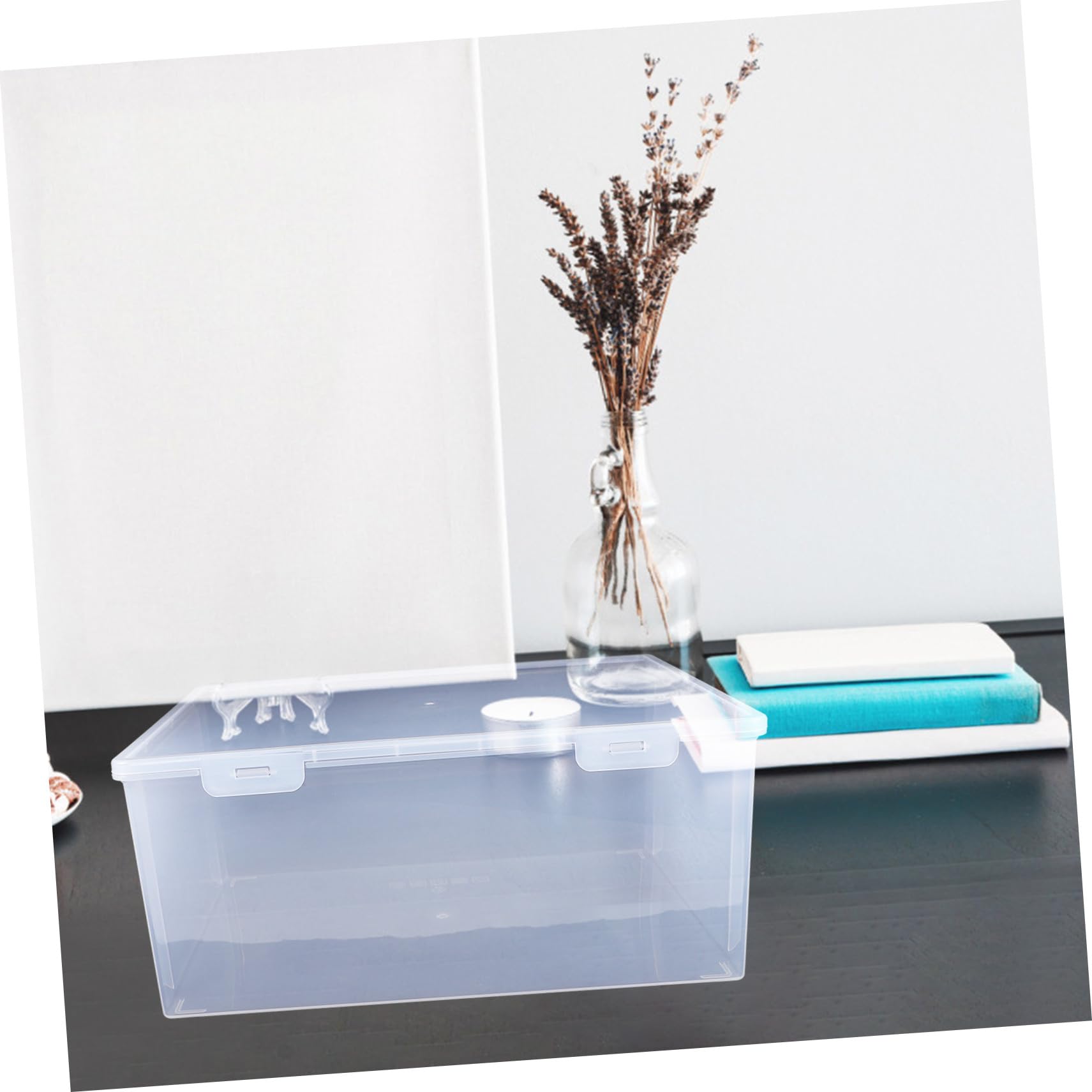 Transparente Kunststoff Aktenaufbewahrungsbox A4 mit Verschluss für Büro