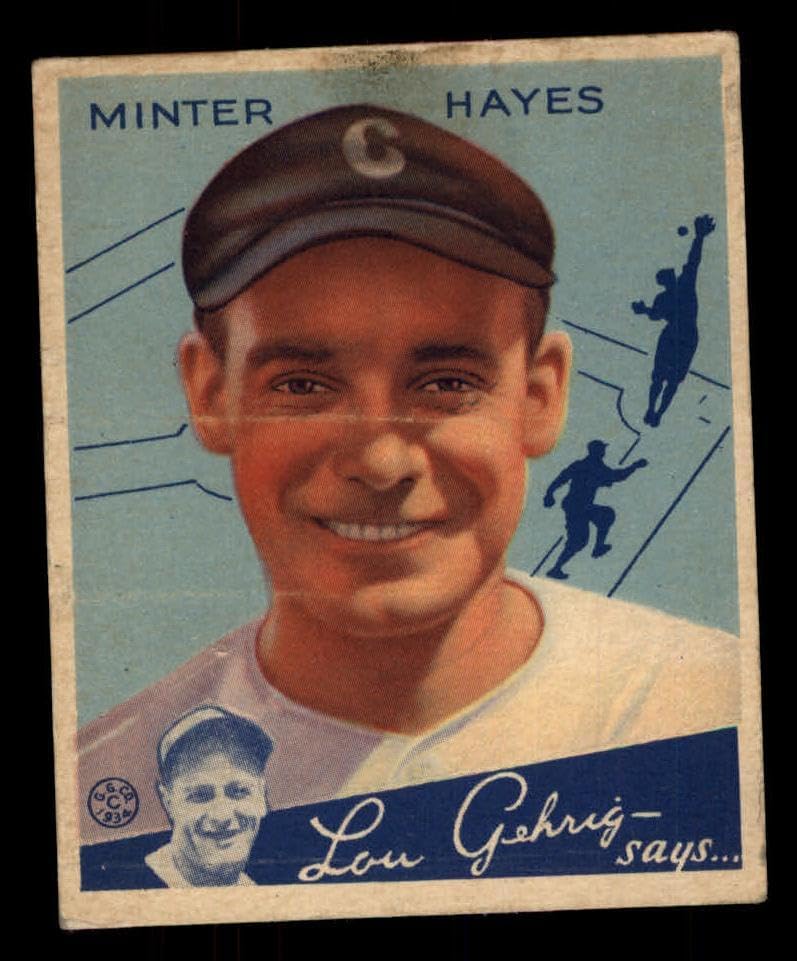 1934 Goudey # 63 Minter Hayes Chicago White Sox (Baseball Card) GOOD White Sox