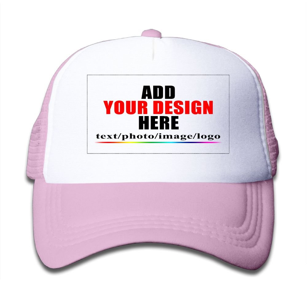 Beseon Pink Customized Child Mesh Cap Hat - Design Your Own Caps Hats - Add Your Image Text