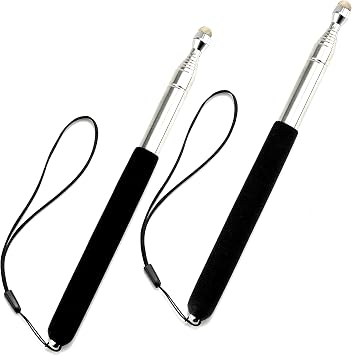2 Pcs Telescopic Teachers Pointer, Extendable Pointer Stick, Mini Hand Pointer Stick, Retractable Whiteboard Pointer Handheld Presenter, Teaching Pointer for Classroom