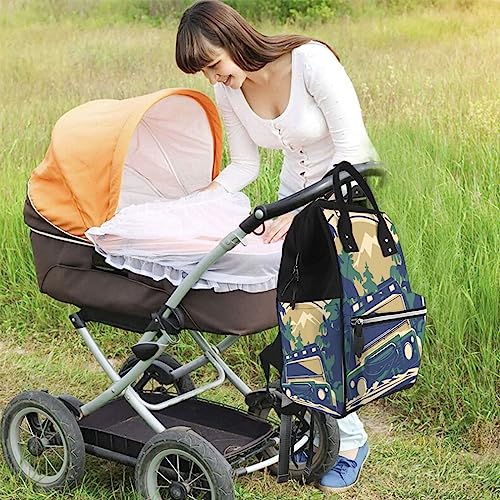 Sac à langer tout-terrain grand format | Sac à dos de voyage décontracté mixte