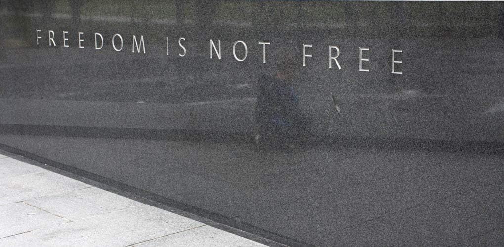 Freedom Is Not Free - Washington DC color photograph