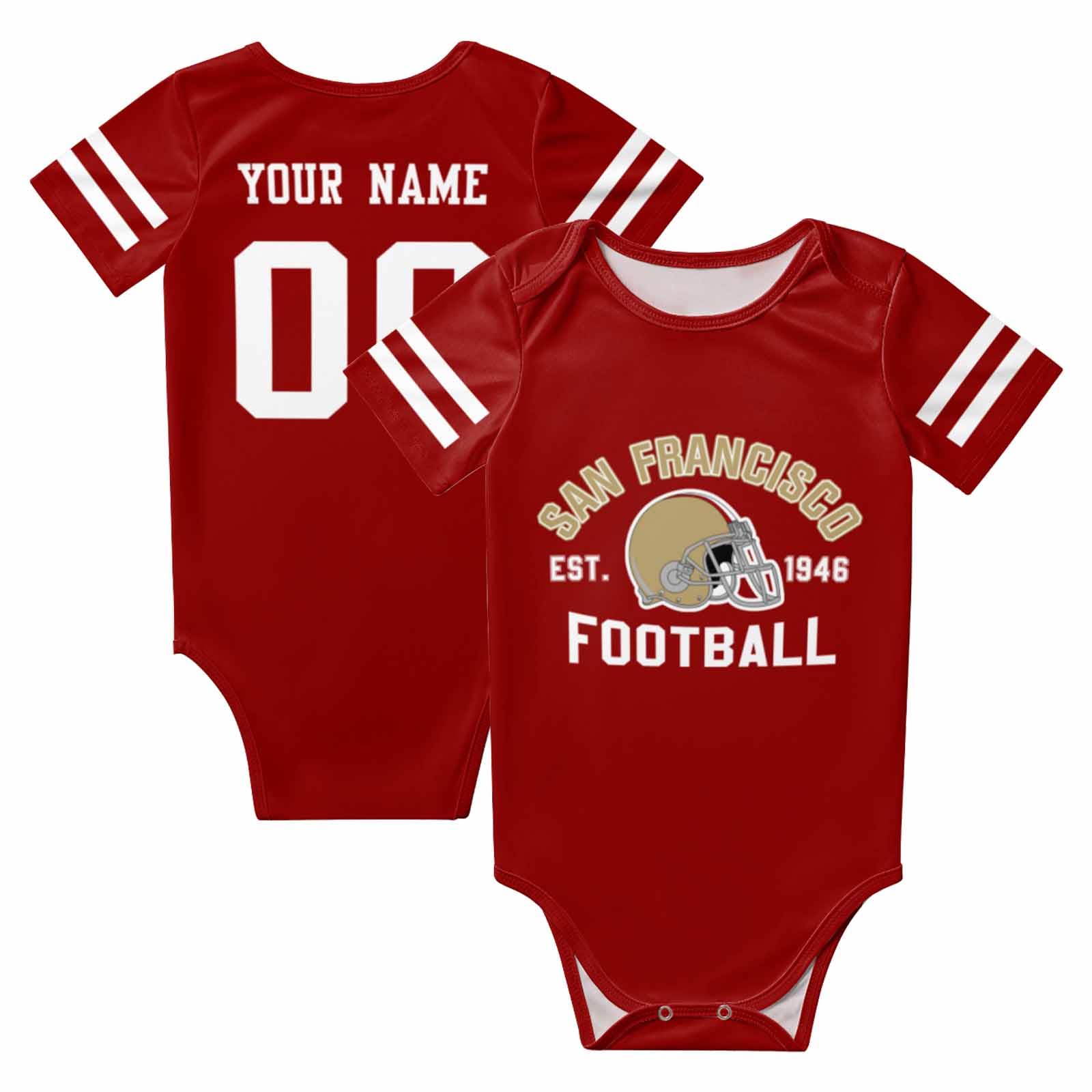 Baby Clothes Custom Newborn Infant Outfit Baby Apparel Add Name Number Sports 0-24 Months Boy Girl Gifts