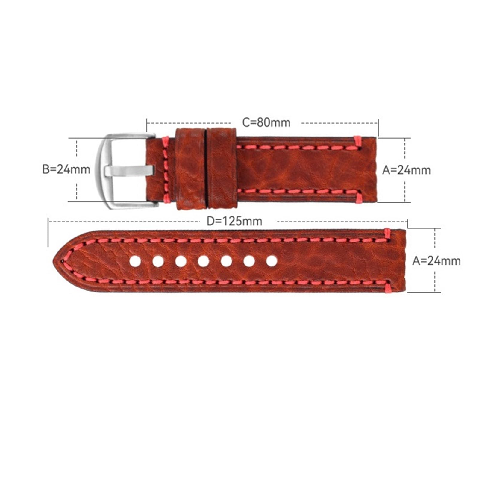 18 20 22 24 26mm skórzany pasek do zegarka akcesoria unisex moda retro codzienna opaska sportowa