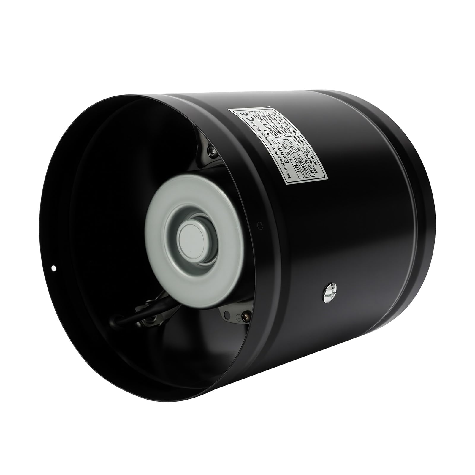 Osiowy wentylator rurowy 150 mm ze stali, cichy i wydajny wentylator rurowy, odwracalny wentylator kanałowy do powietrza nawiewanego i wylotowego w kuchni, łazience i systemach wentylacyjnych