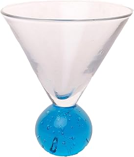 Lot de 6 coupes à glace à pied bleu