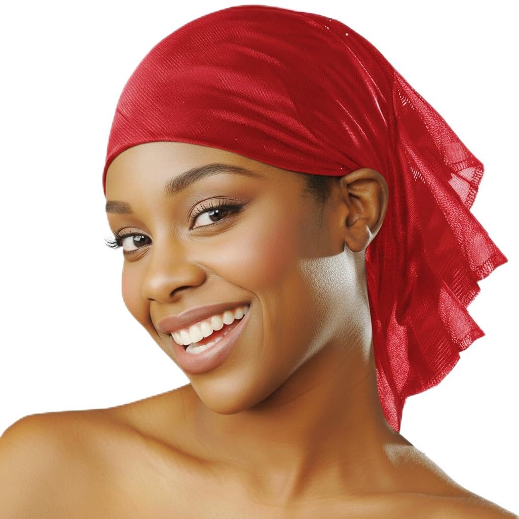 DONNA Satin Head Scarf 30" x 30", Headband for Women, Head Scarf for Women Silk Scarf, Silk Hair Wrap for Sleeping, 1PC