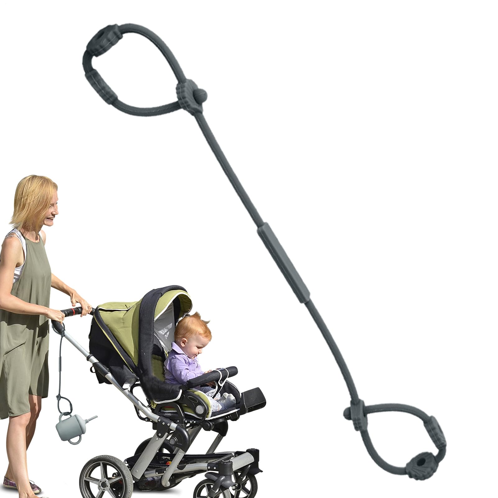 du mmy Clip -Pacifier Clips for Boys and Girls, Silicone Toy Clips Baby, Food Grade Silicone Stretchable Toy Safety Straps for Stroller, High Chair, Cribs, Hanging Baskets, Bags