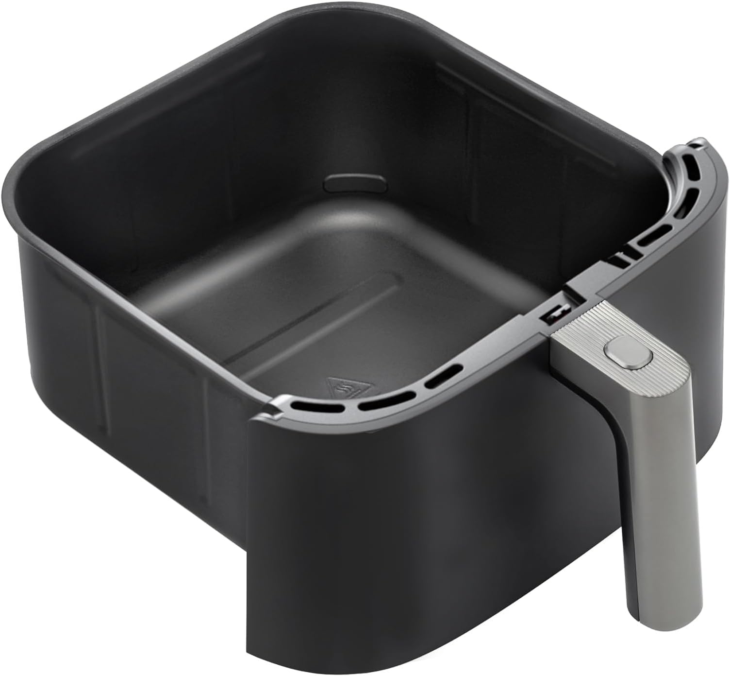 Turboblaze 6Qt Air Fryer Original Basket, Replacement Accessories for CAF-DC601-KUS Air Fryer, Ceramic, Non-Stick, Dishwasher-Safe, CRP-DC601RB-KUS, Dark Grey