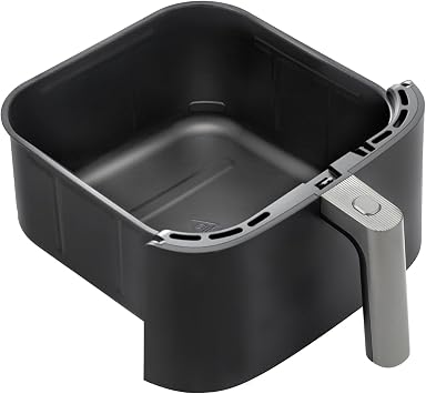Cosori Turboblaze 6Qt Air Fryer Original Basket, Replacement Accessories for CAF-DC601-KUS Air Fryer, Ceramic, Non-Stick, Dishwasher-Safe, CRP-DC601RB-KUS, Dark Grey