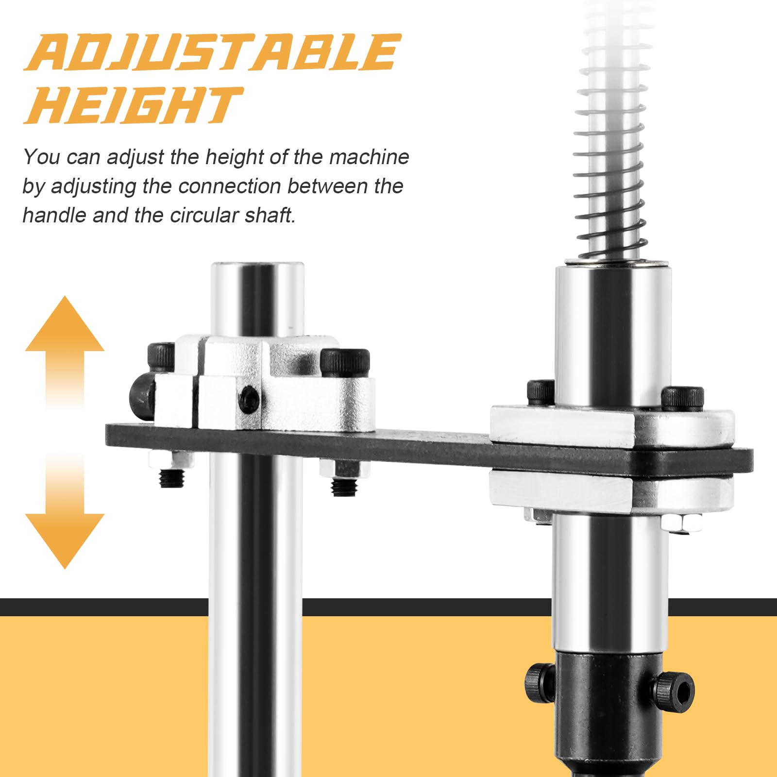 MXBAOHENG M3-M10 Máquina de Roscar Vertical Manual con tornillo de banco y 6 macho Roscadora Vertical Manual Industrial Máquina de Roscar de Sobremesa para roscar en metal, madera y plástico
