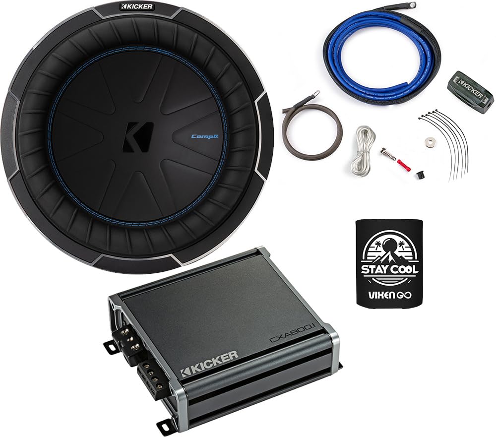 Amazon.com: KICKER Subwoofer and Amp Package of 3 Items - 10