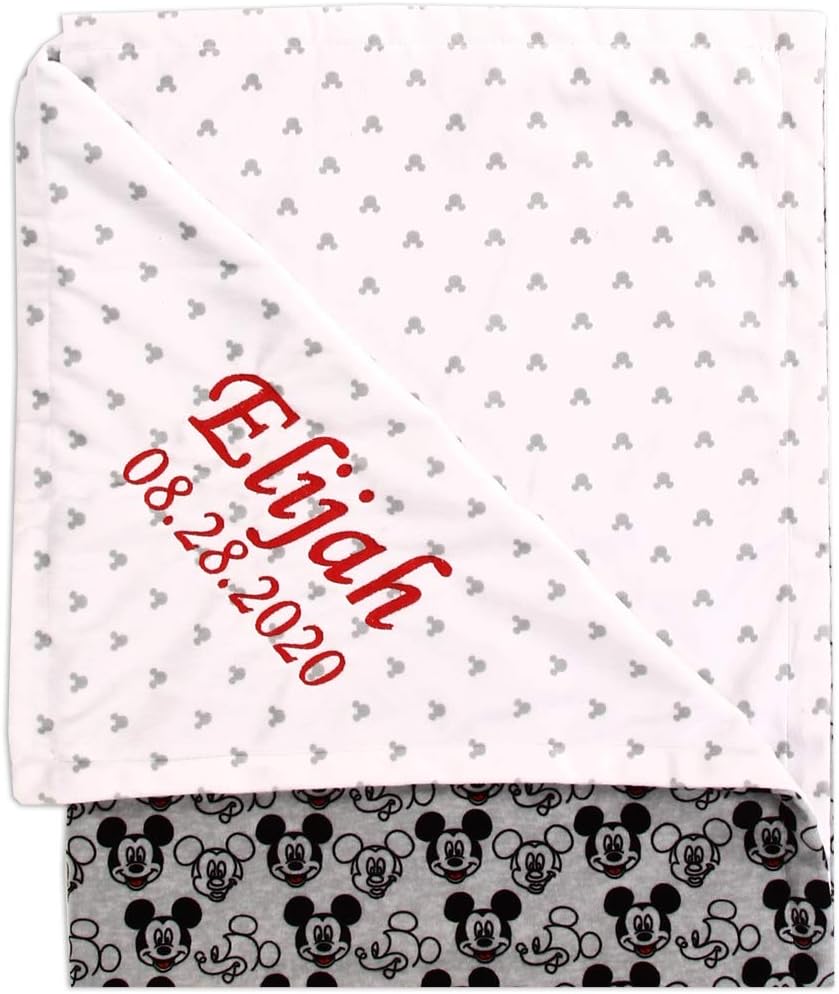 Personalized Disney Minnie Mouse Baby Blanket