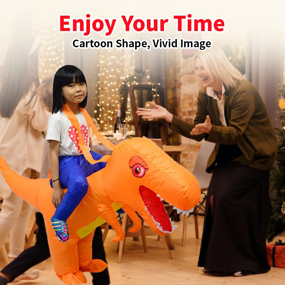 LOLANTA Costume da bambino in costume da dinosauro gonfiabile Stegosaurus spinoso per bambini