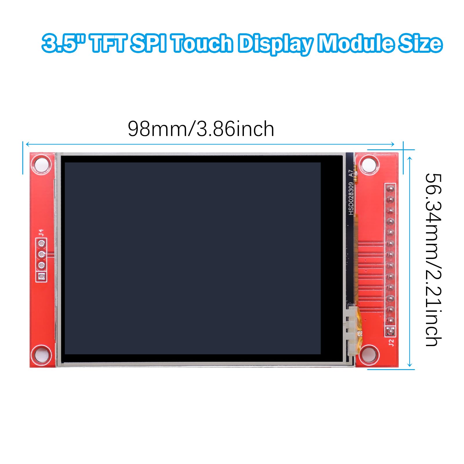 3.5" LCD TFT SPI Touch Display ILI9341 Chip Binghe 3.5" LCD Display Touch Module con Penna a contatto 320 X 480 Risoluzione Driver ILI9341 4-Wire SPI Compatibile con Arduino