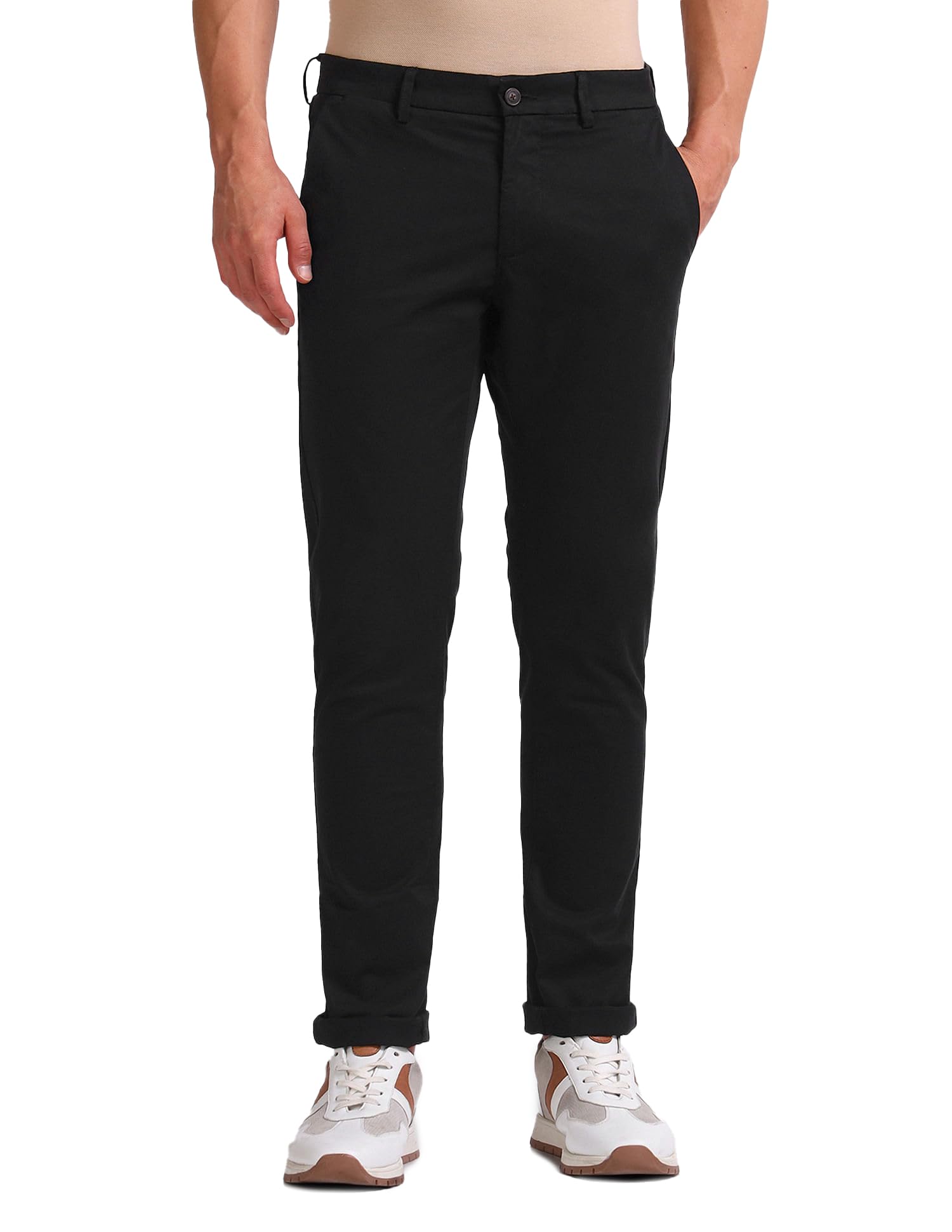 arrow sports Mid Rise Autoflex Trousers-picture-18
