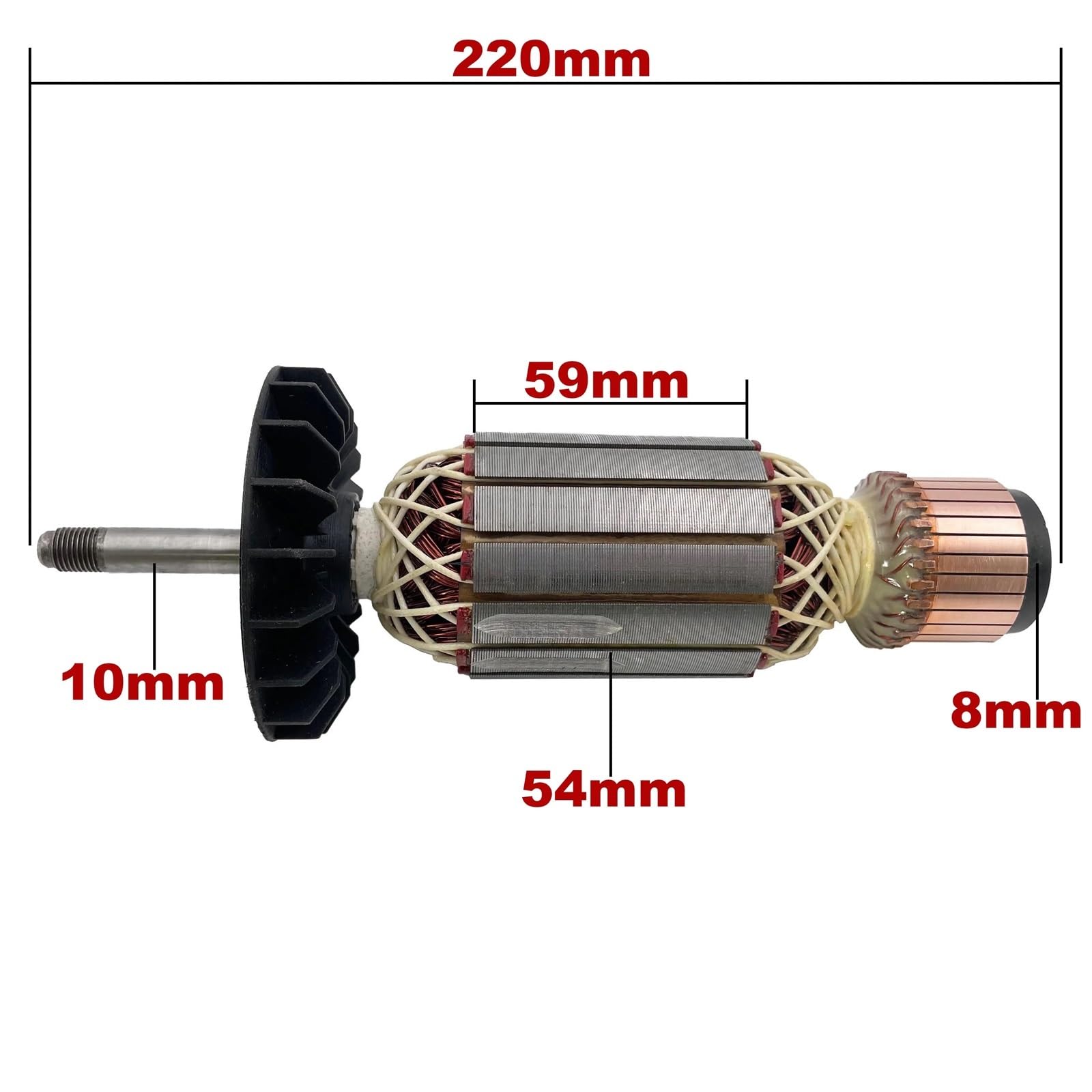 AC 220V 240V GWS24-180 GWS24-230 Rotor de armadura repuestos for amoladora angular amoladora GWS 24-180 GWS 24-230