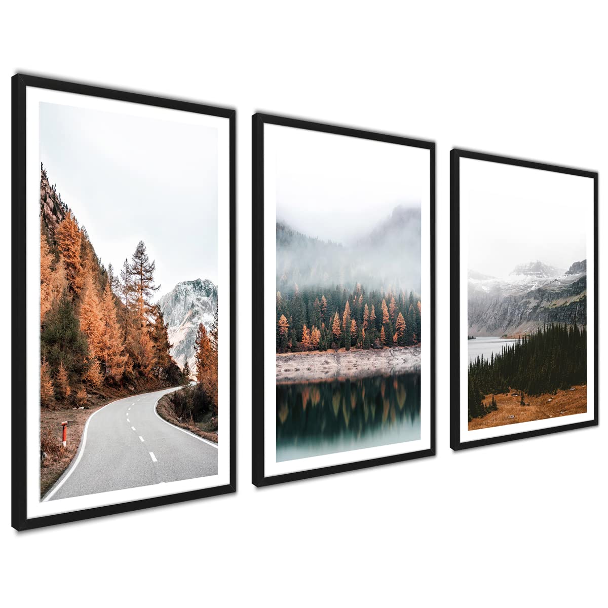 ag.art deco Pack of 3 Wall Art 60x80cm Unframed Wall Decor Sturdy MDF Wood — image 1