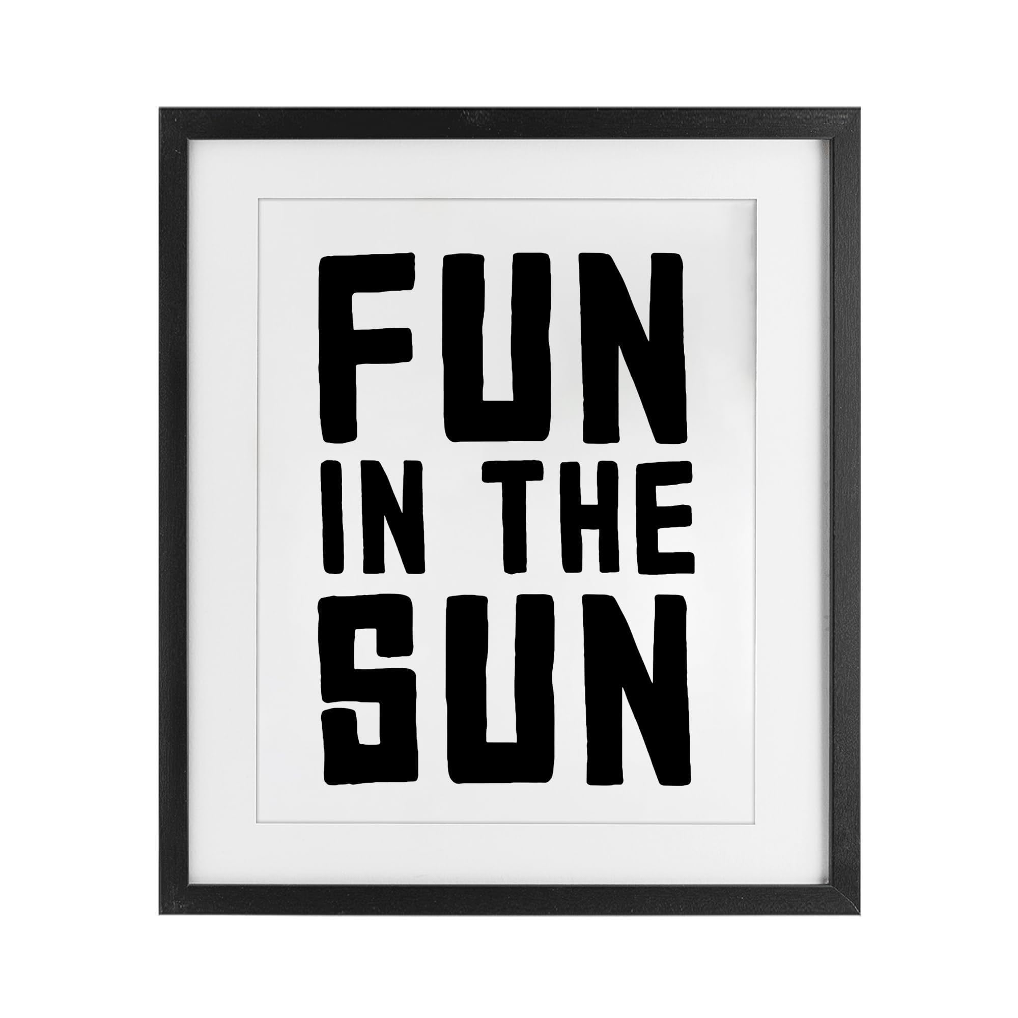 Affiche encadrée Fun In Sun Simple Sentiment Stupell Industries 53x43 cm
