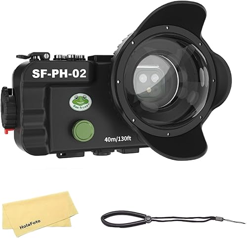 Seafrogs - Carcasa submarina de buceo con kit de puerto de cúpula húmeda, funda de buceo impermeable para iPhone 1213, 1213, 1213 Pro Max, 1213